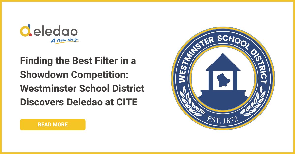 🌟 Westminster School District stumbled upon a game-changing AI filter solution at the annual California IT in Education (CITE) conference, and the district couldn't pass up piloting Deledao to see how it worked. 👀

Read more here: bit.ly/3xMF1Ks