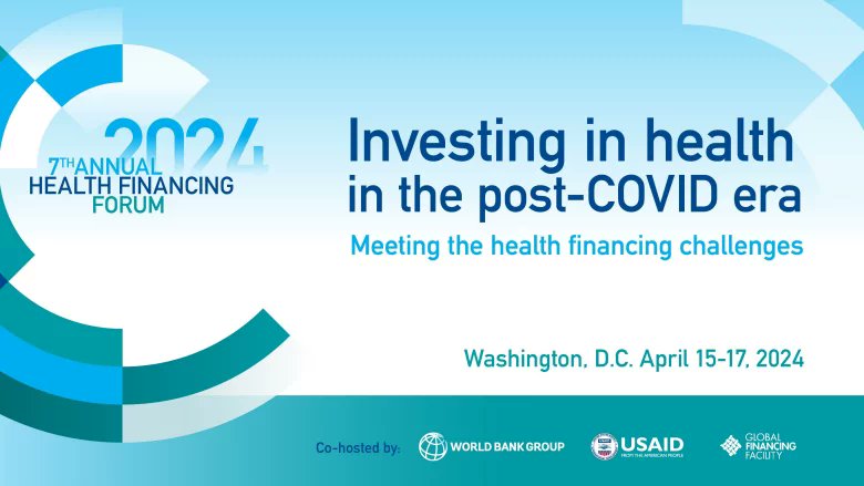 7th Annual #HealthFinancing Forum: Investing in Health in the post-COVID era Join April 17 @ 11:15-12:30 ET for a session moderated by @PriyaBasu2017 on Prioritizing Health Emergency Prevention, Preparedness & Response in Government Funding LIVE STREAM: worldbank.org/en/events/2024…