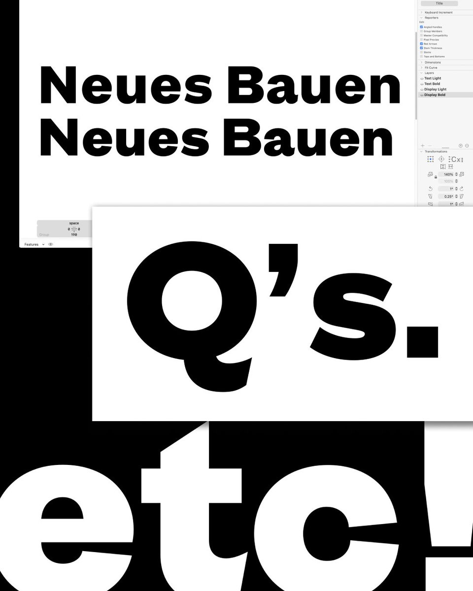 A new (GT) Era is coming… 🌅

Here's a sneak peek of our upcoming #GTEra 🔜 The work-in-progress font is Thierry's interpretation of pre-modernist typefaces.

Original grotesks have a unique charm that underpins these early visual experiments. Stay tuned for more 🔍
#grillitype