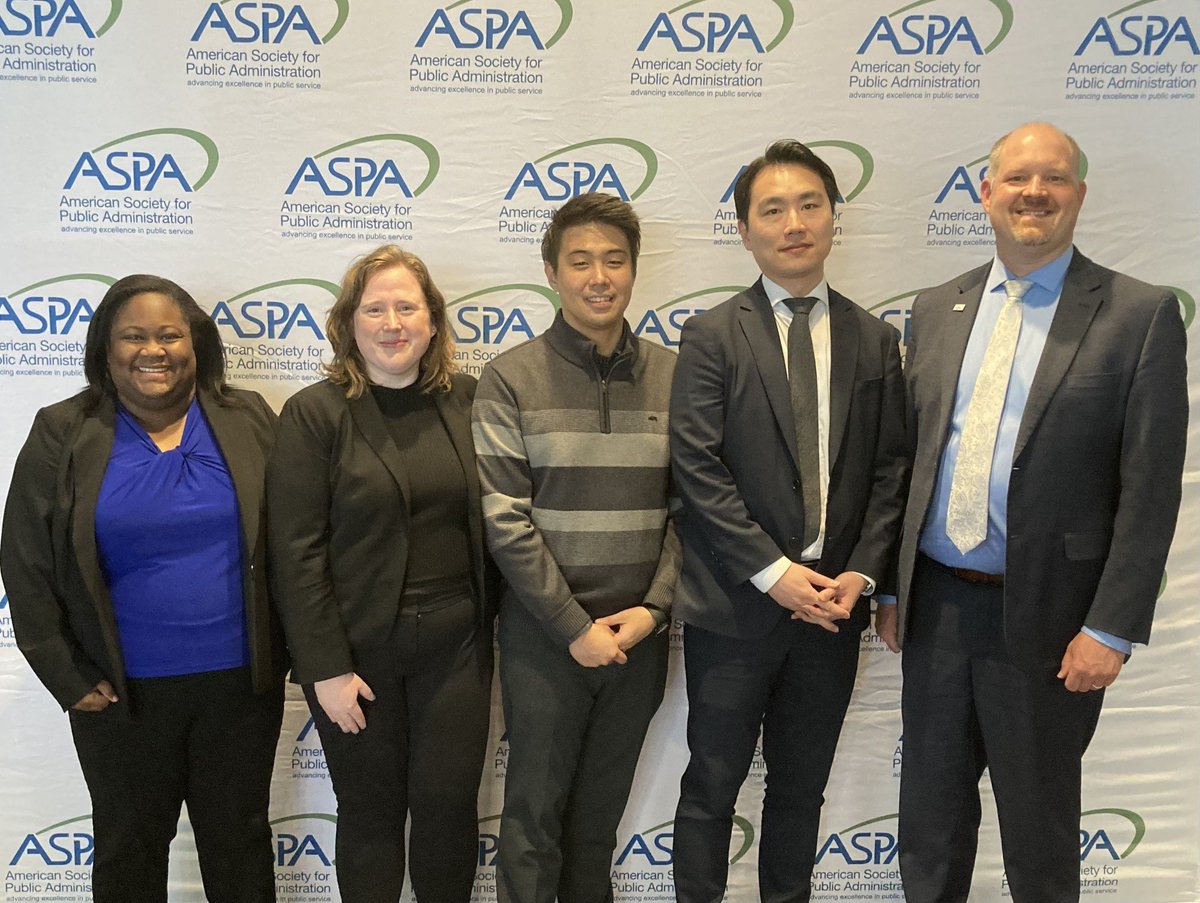 Our @uga_padp doctoral students & faculty are having a great time at #ASPA2024! The American Society for Public Administration's annual conference, which gathers practitioners for an opportunity to further develop their public service skillset, took place in Minneapolis this year