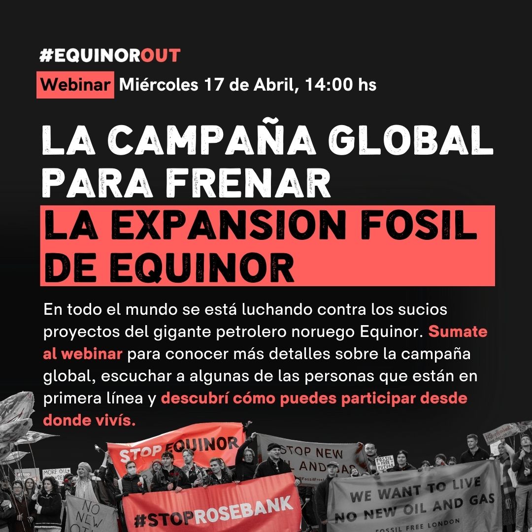 🧌 ¿'Están en contra del offshore porque están en contra de Argentina'? 

 ❌ FALSO. Estamos con la ciencia climática global. Hay que desacelerar la expansión de los combustibles fósiles y acelerar una transición energética justa y popular en todo el mundo.

#EquinorOut

👇👇