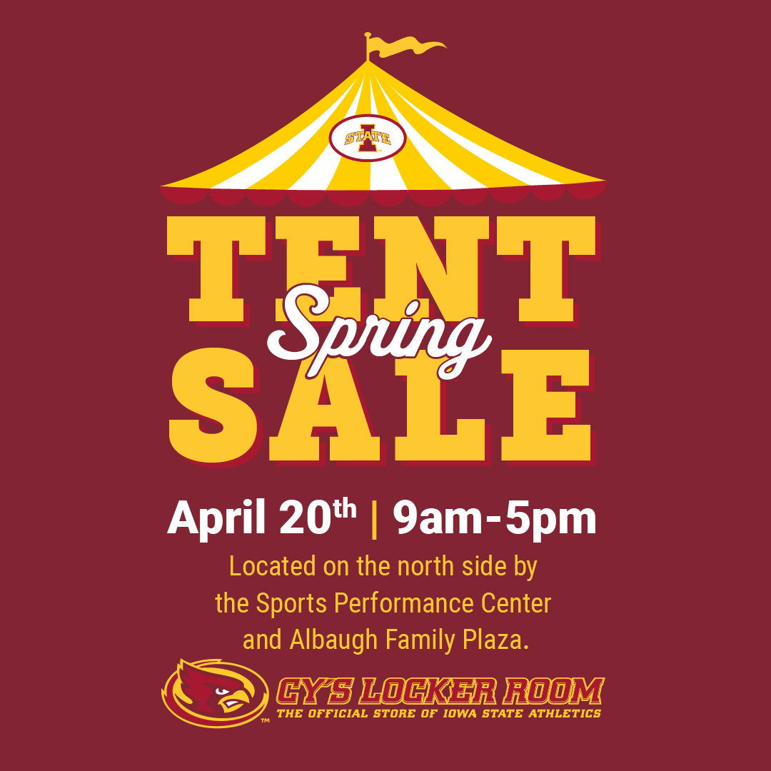 Watch your Cyclones play and SAVE on gear 🌪️ Head to the Spring Game tomorrow and look for the white tent, starting at 9 a.m. Items will be discounted up to 75% off ‼️