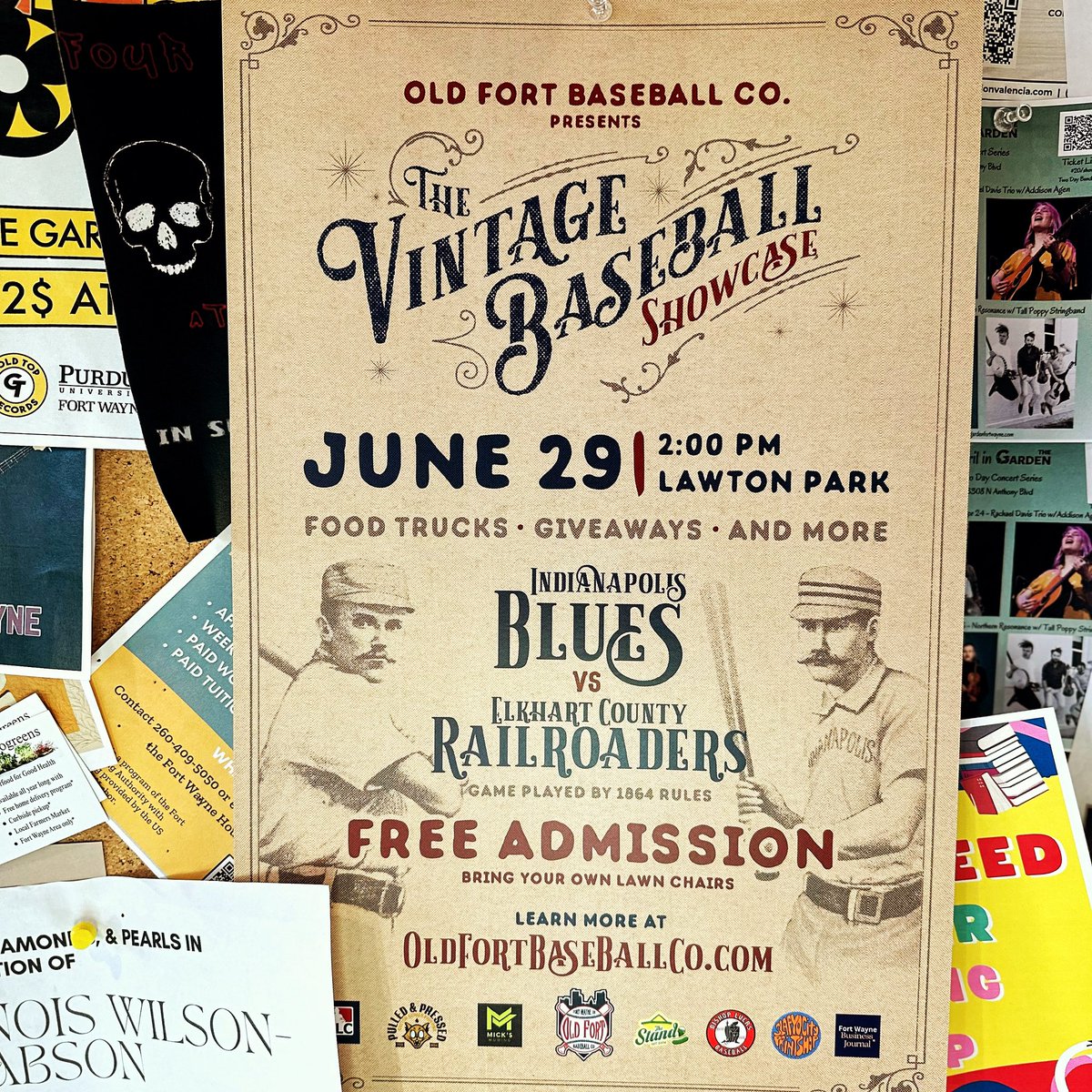 Vintage Showcase Posters are starting to hit the town! 

Hit us up if you want one to hang in your business or office and we will make it happen ⚾️

#fortwayne #fortwayneindiana