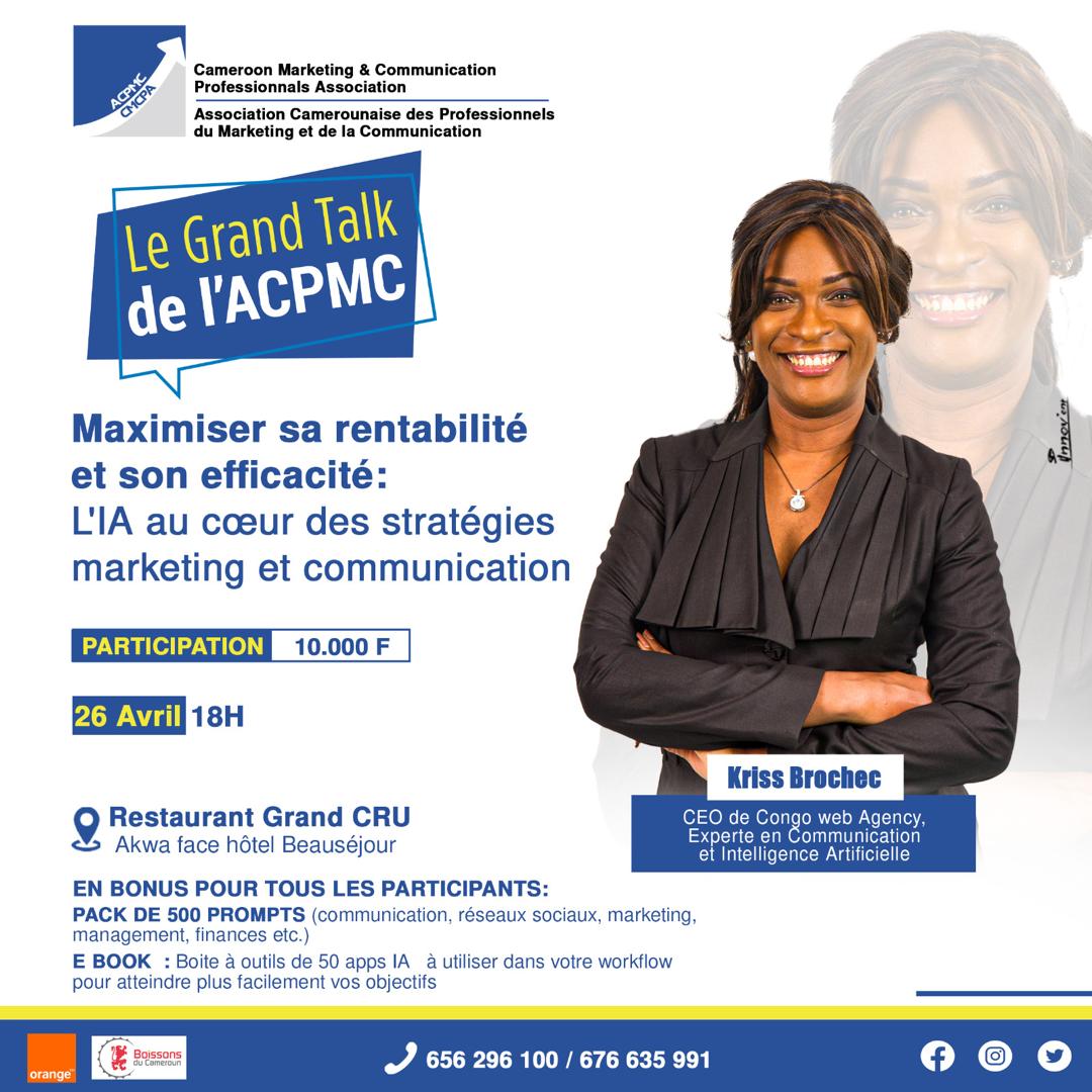 SecretariatACPM's tweet photo. LE GRAND TALK sur l’Intelligence Artificielle (IA) et son impact sur nos metiers. 

Conférence est spécialement conçue pour les professionnels souhaitant maximiser leur rentabilité et leur efficacité grâce à l’IA.

Contactez-nous pour réserver vos places.

@KrissBrochec https://t.co/WCEp1aC3sL