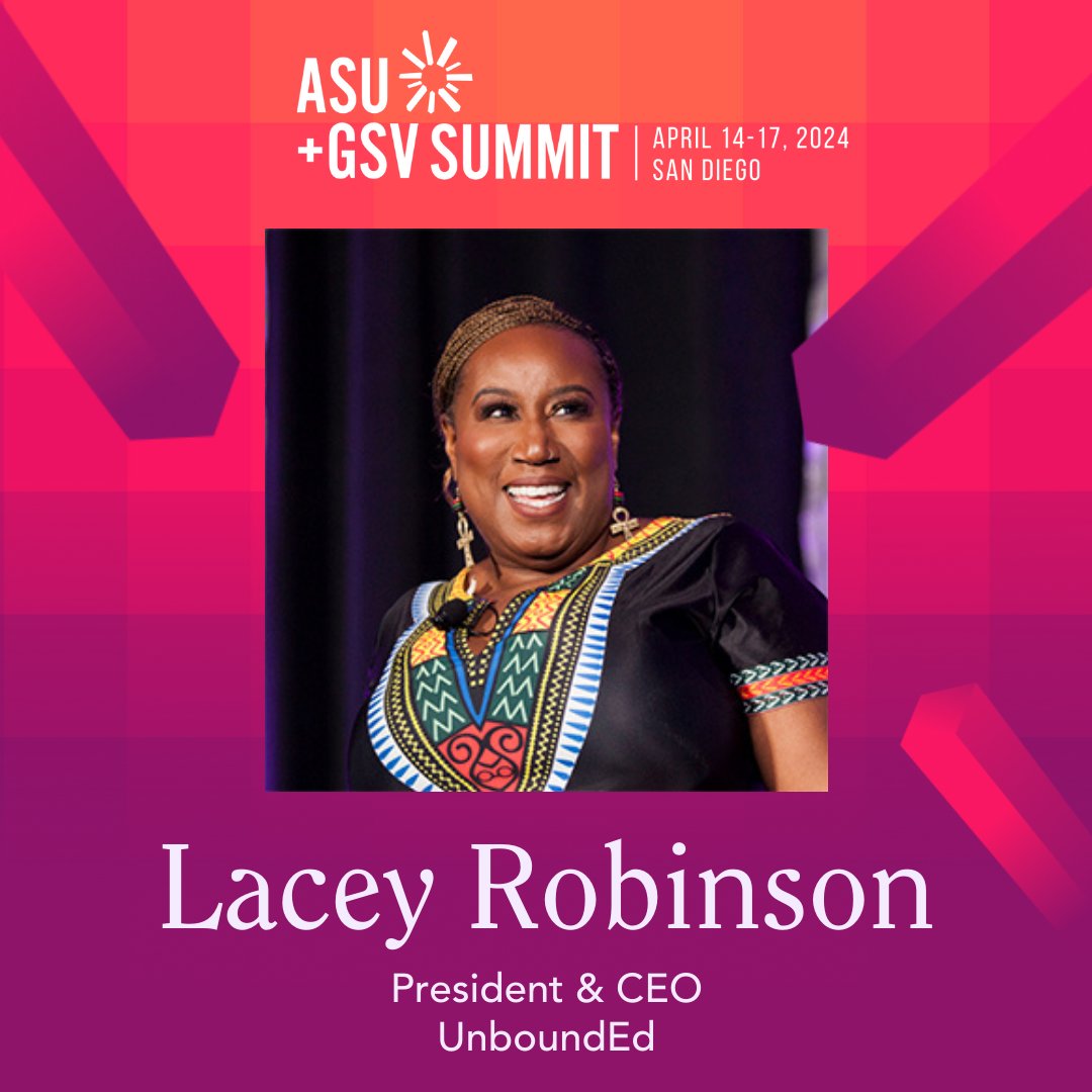 Join us today during @asugsvsummit for 'Solving for Why: The Transformation Underway in Math Classrooms!' This panel will feature our President and CEO @lacrob. See you at 3 PM PT in Harbor A, Level 2! Learn more at hubs.la/Q02sZg950. #ASUGSVSummit