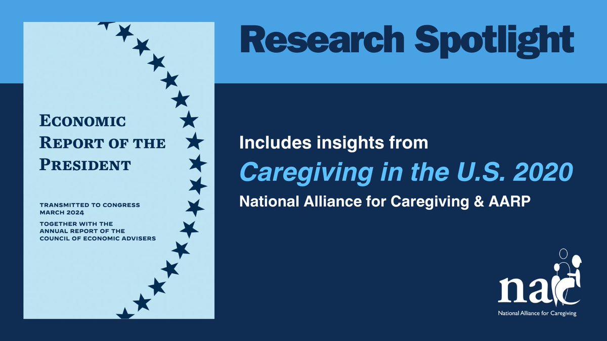 The @WhiteHouseCEA's 2024 Economic Report of the President included insights from our flagship data project #CaregivingInTheUS w/ @AARP! Proud of @NA4Caregiving's work to shape the future of care through policy + research 👉 whitehouse.gov/cea/economic-r… #CaregiverNation #carecantwait