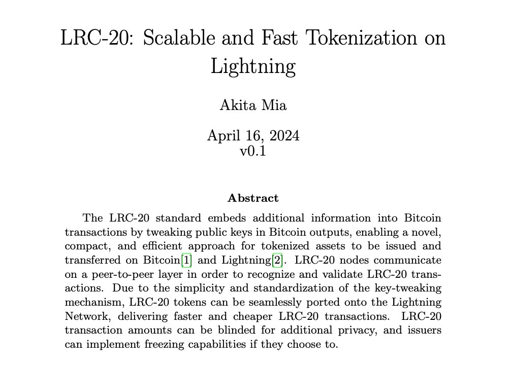 akitamiabtc's tweet photo. Some people believe tokens don’t mix with Bitcoin. Others are troublemakers.

I spent the last months on something special. It’s simple and private. Lightning makes it fast. LRC-20: 

https://t.co/CwXcBhZRU3 https://t.co/yOfAhdX5nL