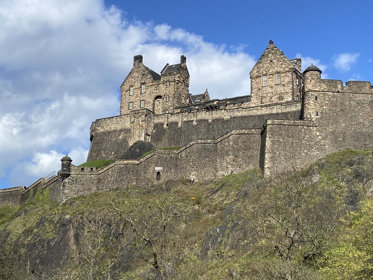 Edinburgh Castle from Castle Terrace. 10 minutes ago.