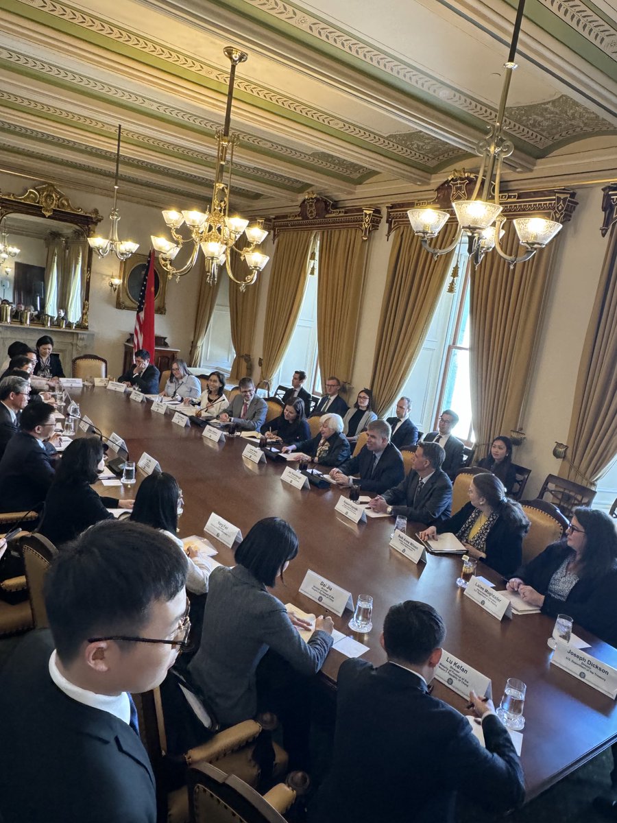 The US-China economic and financial working groups are meeting at Treasury. Chinese excess industrial capacity is on the agenda. And tariffs could be on the table.