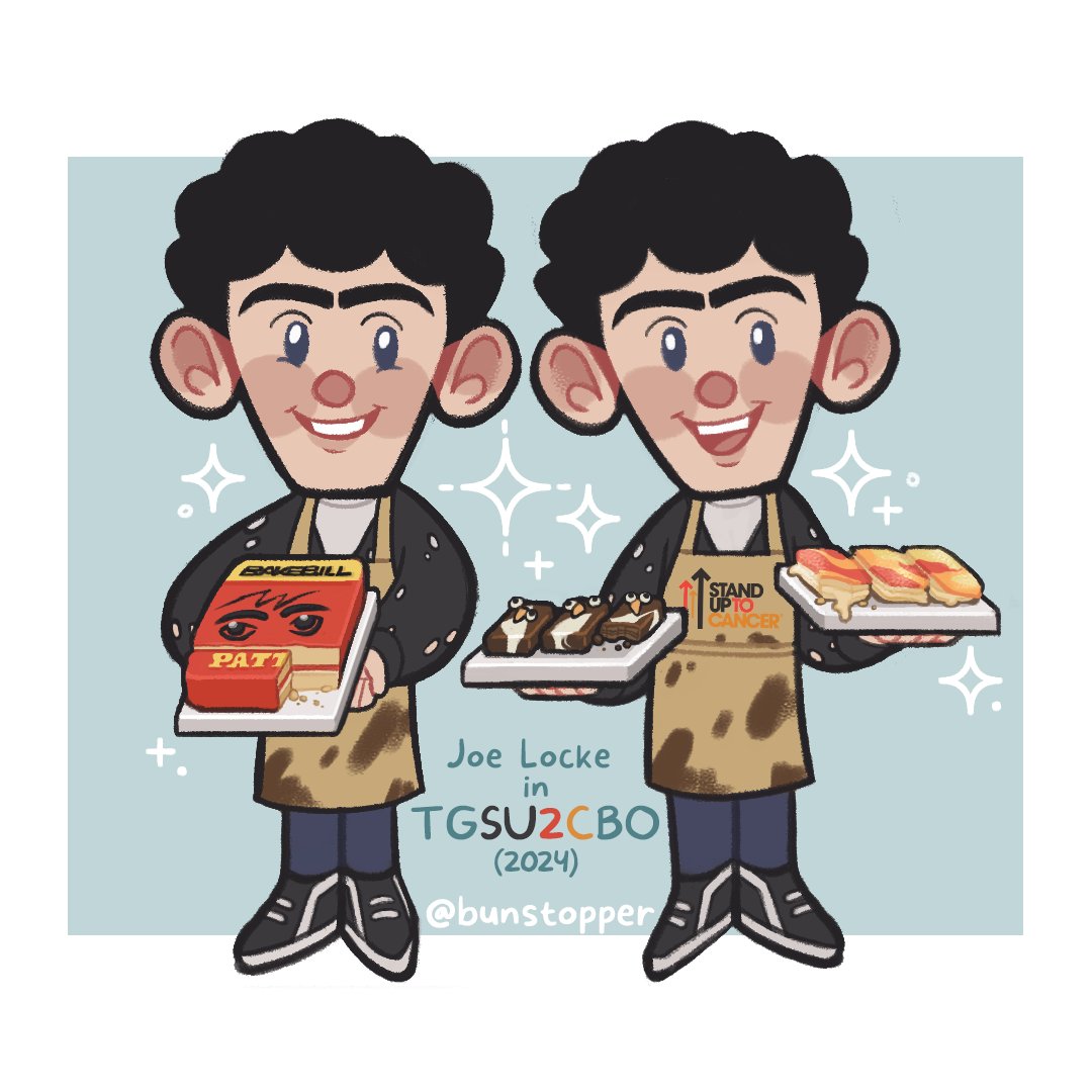 he's a ⭐️👨‍🍳 in our eyes! 🥺

please consider donating to Stand Up To Cancer and help fund research ways to stop cancer!
channel4.com/su2c

#joelocke #fanart #greatbritishbakeoff #standuptocancer