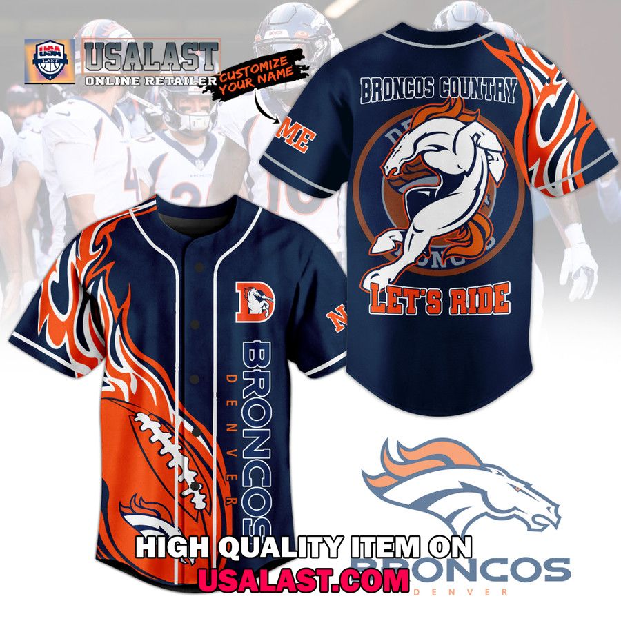 Personalized Denver Broncos Let's Ride Baseball Jersey
Link to buy : usalast.com/cross/personal…
#DenverBroncos #BroncosCountry