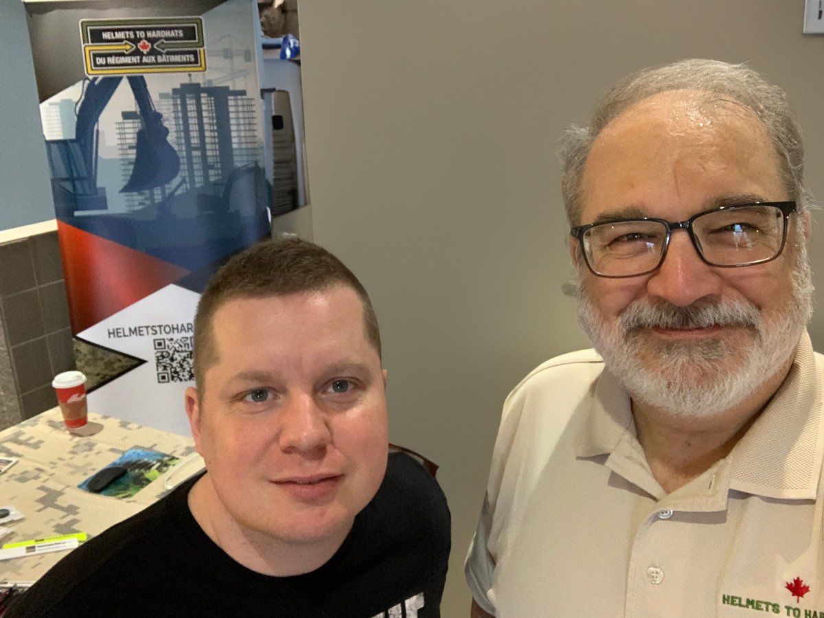 Welcome aboard,Jamie Hamilton,attending the My Transition Seminar ( SCAN) in Shearwater! He met with our very own Dave Giannou & is now registered with H2H!Want to connect with Dave? Catch him in Greenwood in May, or say hello right below! Visit: helmetstohardhats.ca