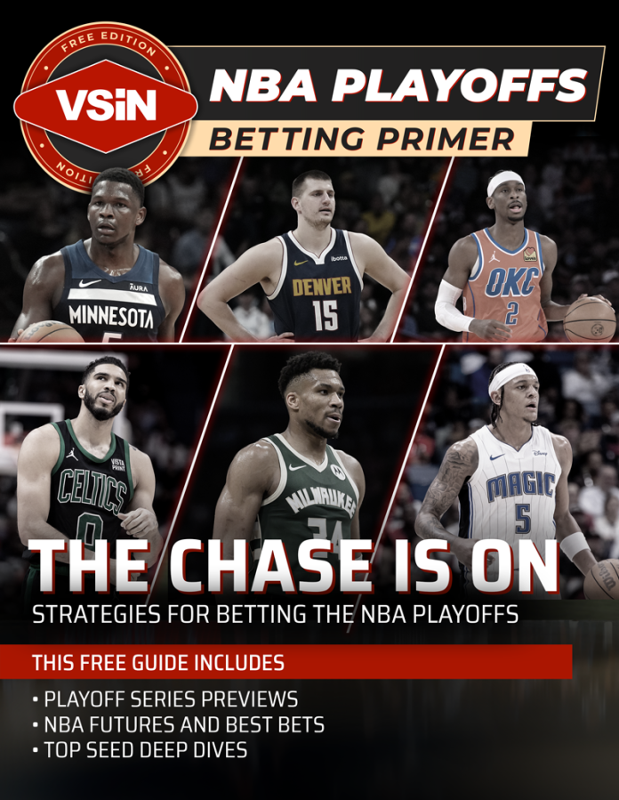 Check out our @VSiNLive #NBA Playoffs Betting Primer! @meJVT broke down the Eastern Conference. I handled the Western Conference. And @KelleyBydlon joined us in giving out some picks for the postseason. CLICK HERE: vsin.com/guide