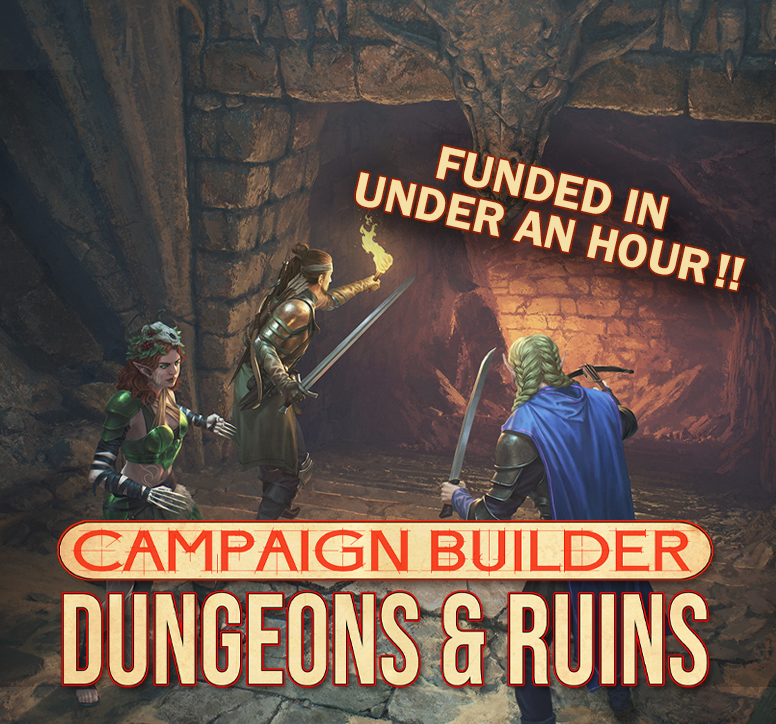 Grab your 10ft poles! Campaign Builder: Dungeons and Ruins is funded! Back now! ➡️: kck.st/4d1IyVu #DND | #TOV | #TTRPG