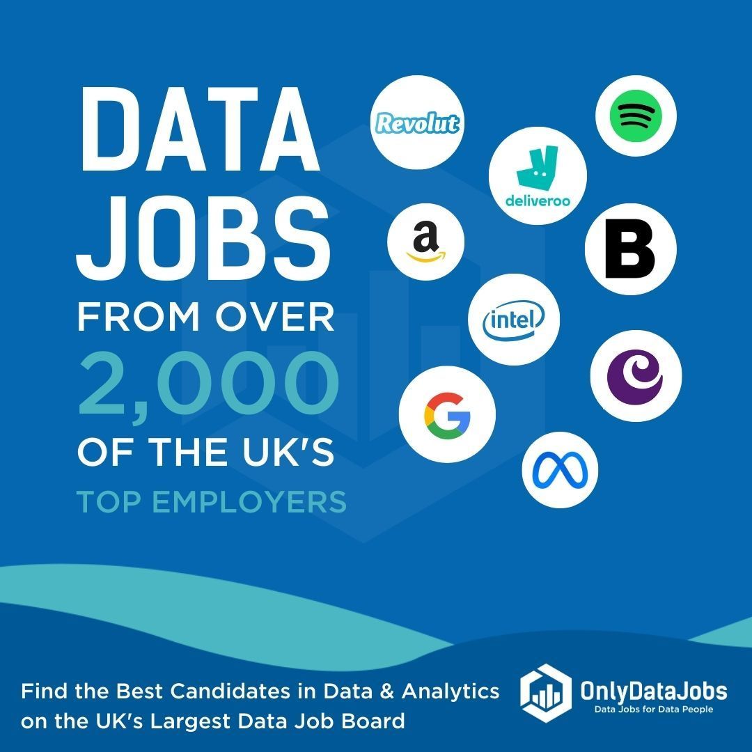 Looking for your next data and analytics role? With OnlyDataJobs, you have access to positions from over 2,000 of the UK's top employers! 🔍💼 Explore now: buff.ly/3JqTqwv #DataJobs #AnalyticsCareers #UKJobs #TechTalent #JobSearch #OnlyDataJobs