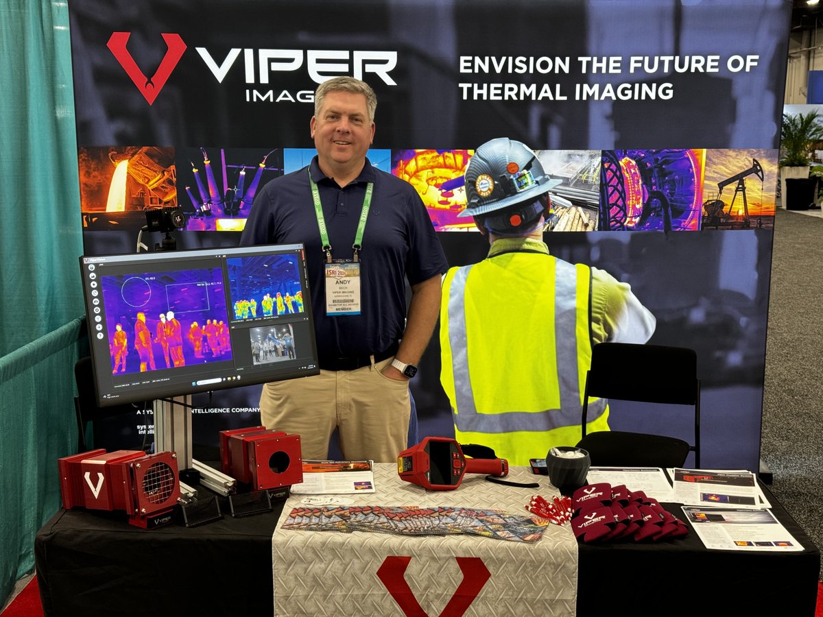 👀 We're at @ISRI this week, largest #RecycledMaterials industry event in the world! Come by booth 443 to learn how Viper solutions will help visualize your process & see thru steam. Check out the ViperVenom camera enclosure designed for this environment! hubs.la/Q02t15W60