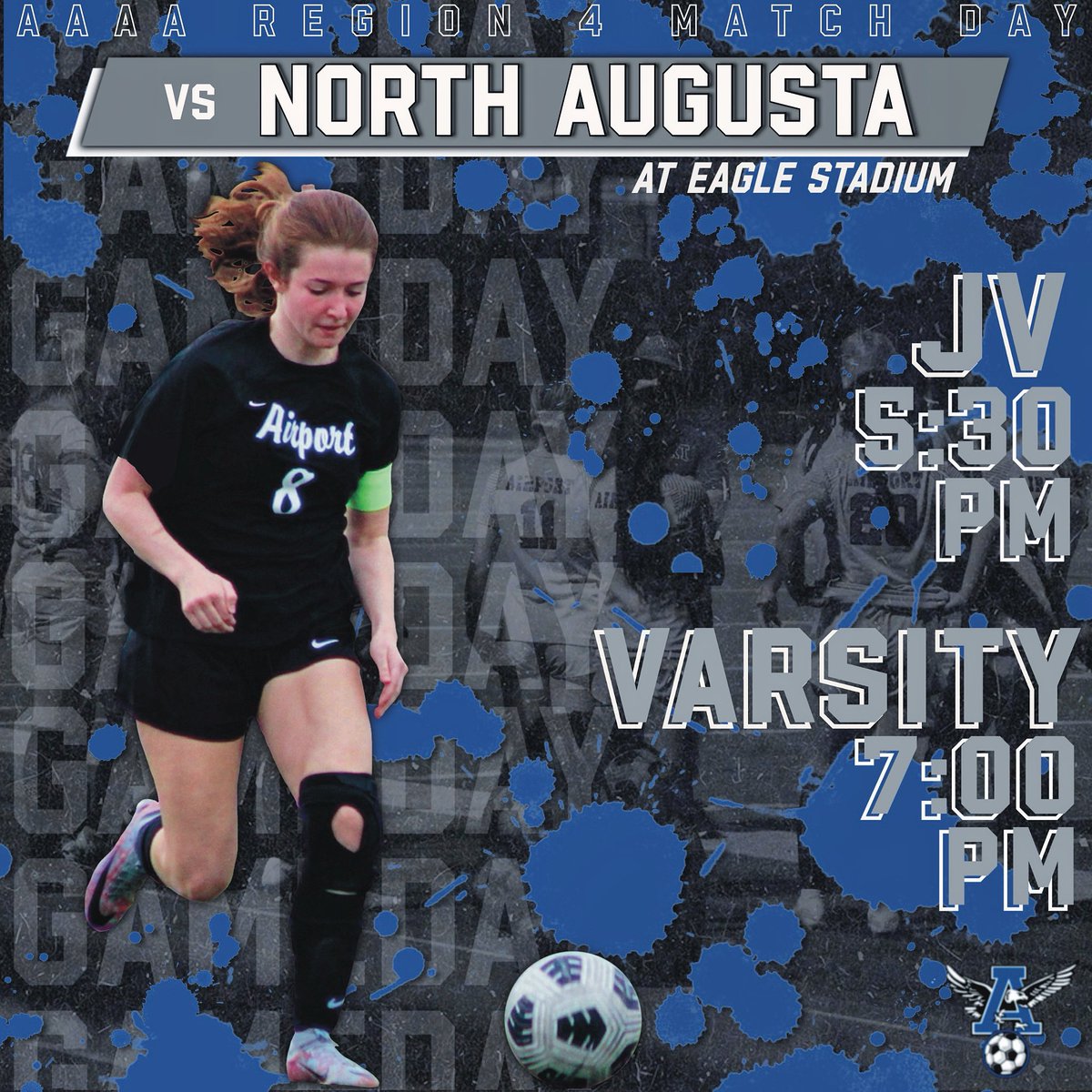 We want YOU to come out to Eagle Stadium tonight to cheer the Lady Eagles on as they continue their push to finish strong in their region! Pack those stands!!!

🆚 : North Augusta HS Yellow Jackets

🏟️ : Eagle Stadium

⏰ : 5:30 pm (JV)
⏰ : 7:00 pm (Varsity)