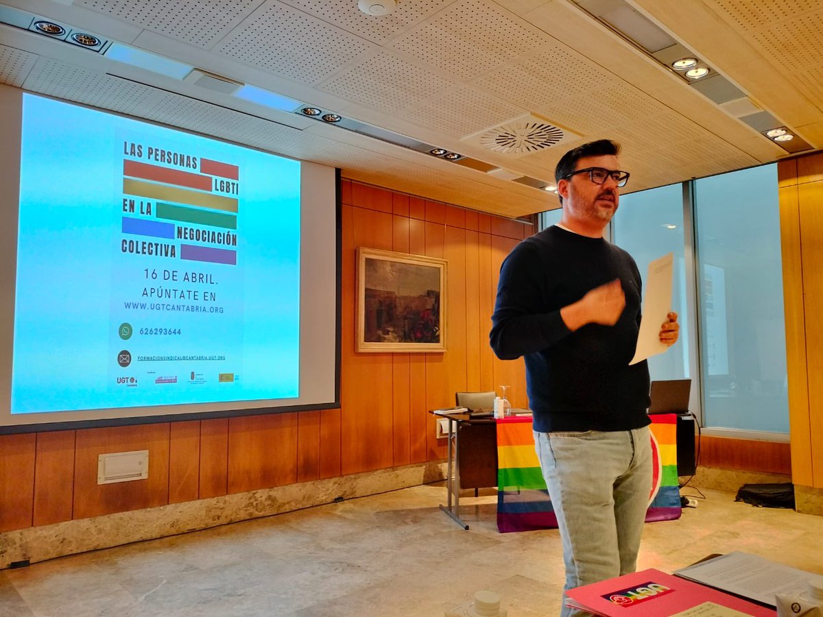 🏳️‍🌈Esta mañana he estado en Cantabria en una Jornada sobre las personas LGTBI en la Negociación Colectiva. Por primera vez tendremos un marco regulatorio propio para garantizar nuestros derechos en el trabajo, con las leyes 3/2023 y 4/2023 y un refuerzo desde la Negociación