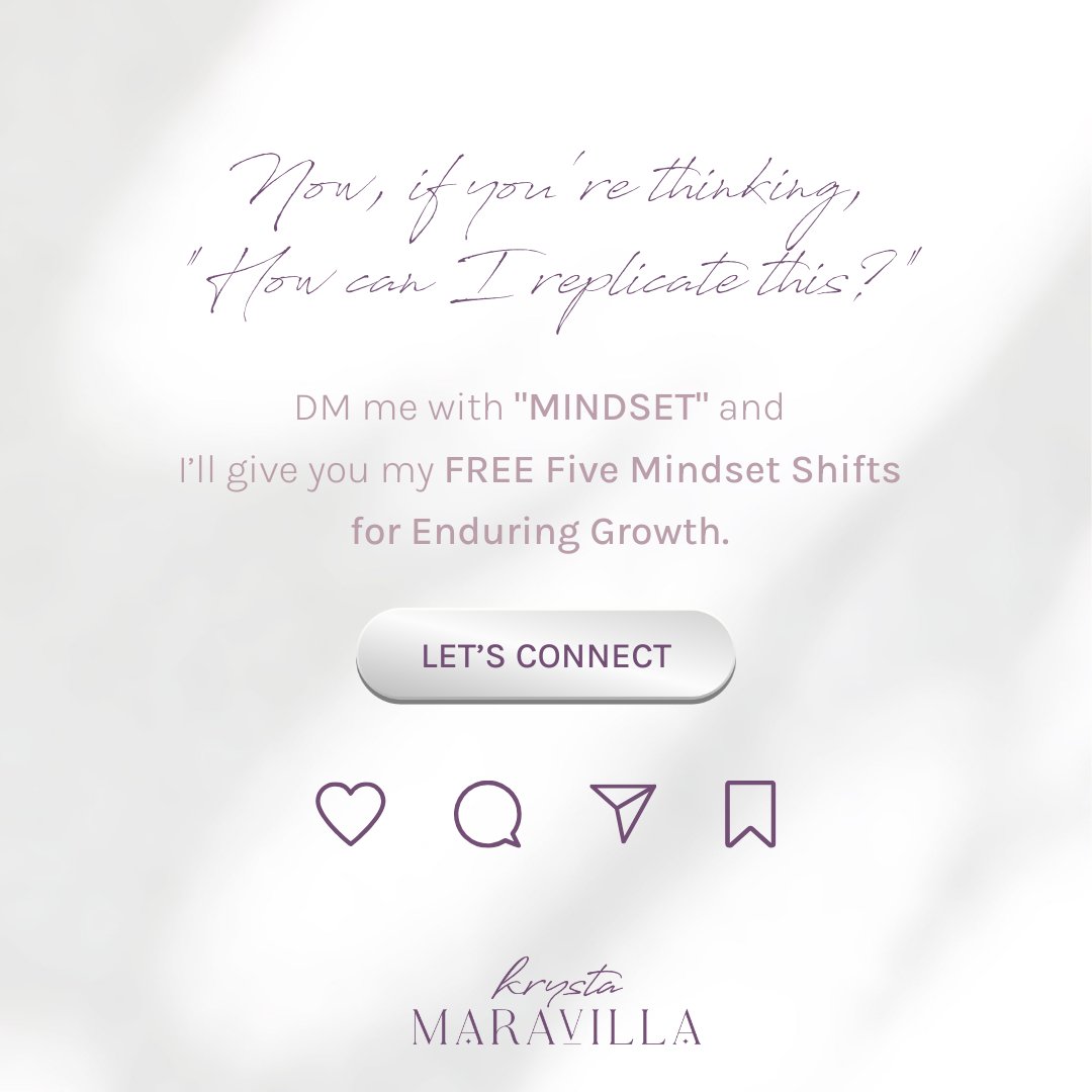 Everyone loves a good tale, right? Mine isn’t a fairy tale, but it's got its own sprinkle of magic. Learn how I shifted my mindset to embrace positivity and resilience. Comment 'MINDSET' for my free guide on enduring growth. #mindsetshift #personaldevelopment #krystamaravilla