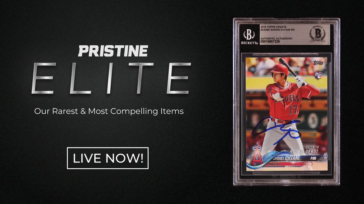 Sho-Time has taken off in Dodger blue, and @PristineAuction has one of his iconic rookies with an in-person auto available in the Elite Auction! Place your bid now 👉 bit.ly/3U0QYUD #ad