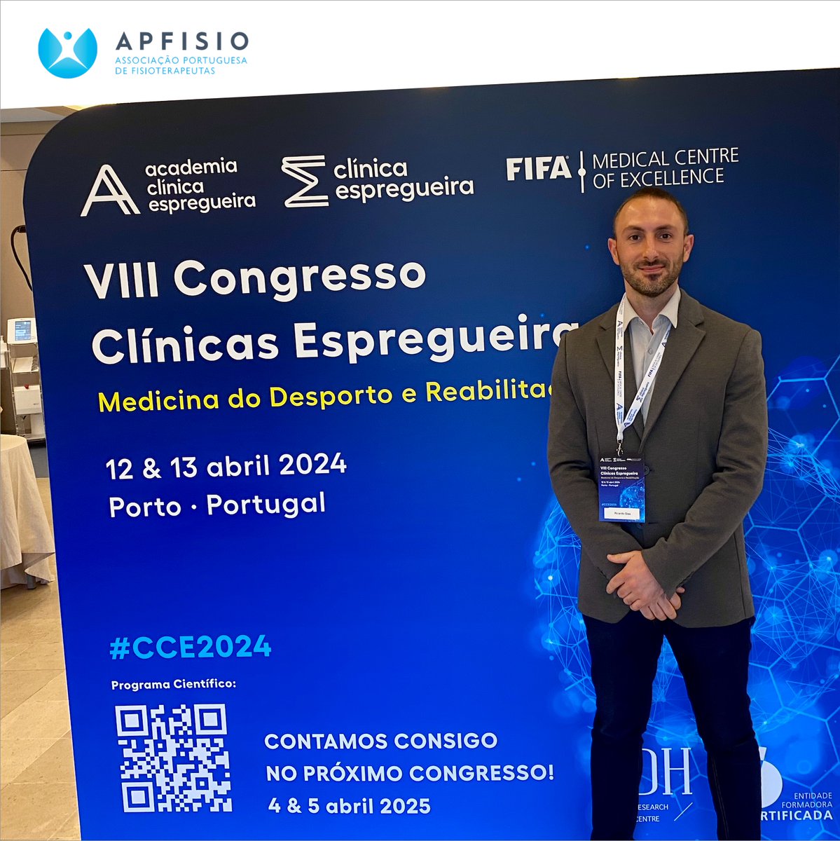 apfisio's tweet photo. 📣"VIII Congresso Clínicas Espregueira 2024 - #Medicina do #Desporto e #Reabilitação"

A @APFISIO marcou presença no Congresso organizado pela @ac_espregueira.

👏Parabéns pela #oportunidade de #atualização e #partilha em #Equipa.

@CEspregueira #APFISIO #Fisioterapia #Saúde https://t.co/EdPwu9aX6z