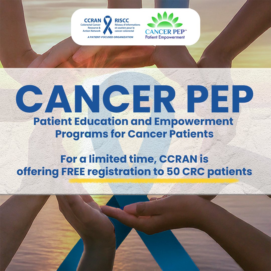Get science-backed colorectal cancer recovery support! CCRAN is offering 50 FREE spots to CRC patients for daily guidance on exercise, diet, stress reduction, and more. Go to ccran.org/cancer-patient… to learn more. #colorectalcancer #empowerment #recovery