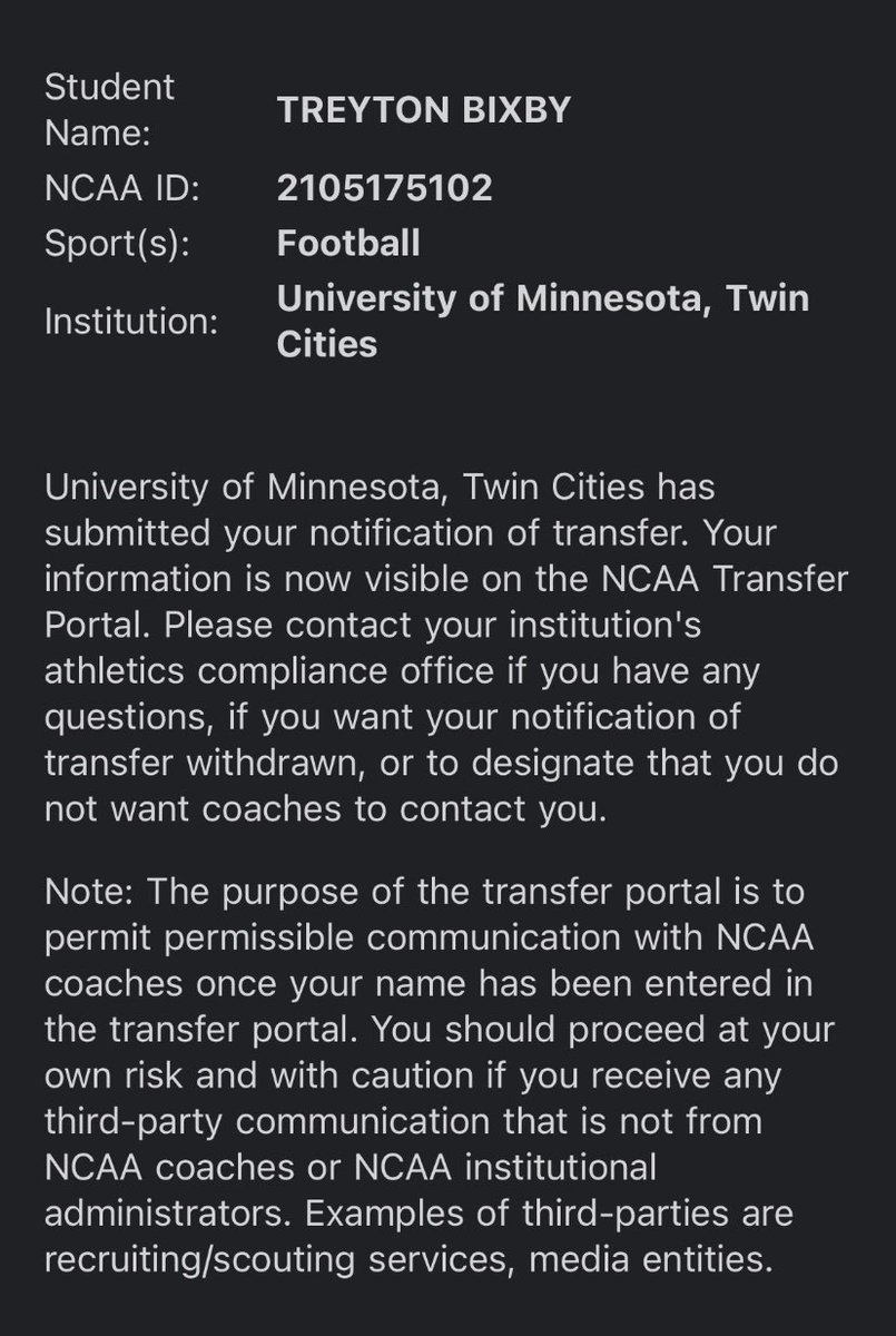 Officially in the Transfer Portal!

Happy, healthy, in the best shape of my life just looking for my next home.

Thanks <a href="/GameFaceTr/">GameFace Training</a> getting me prepared these last few months!

6’4” 255lb DE, have experience playing everywhere on the DL. Four years of eligibility remaining.