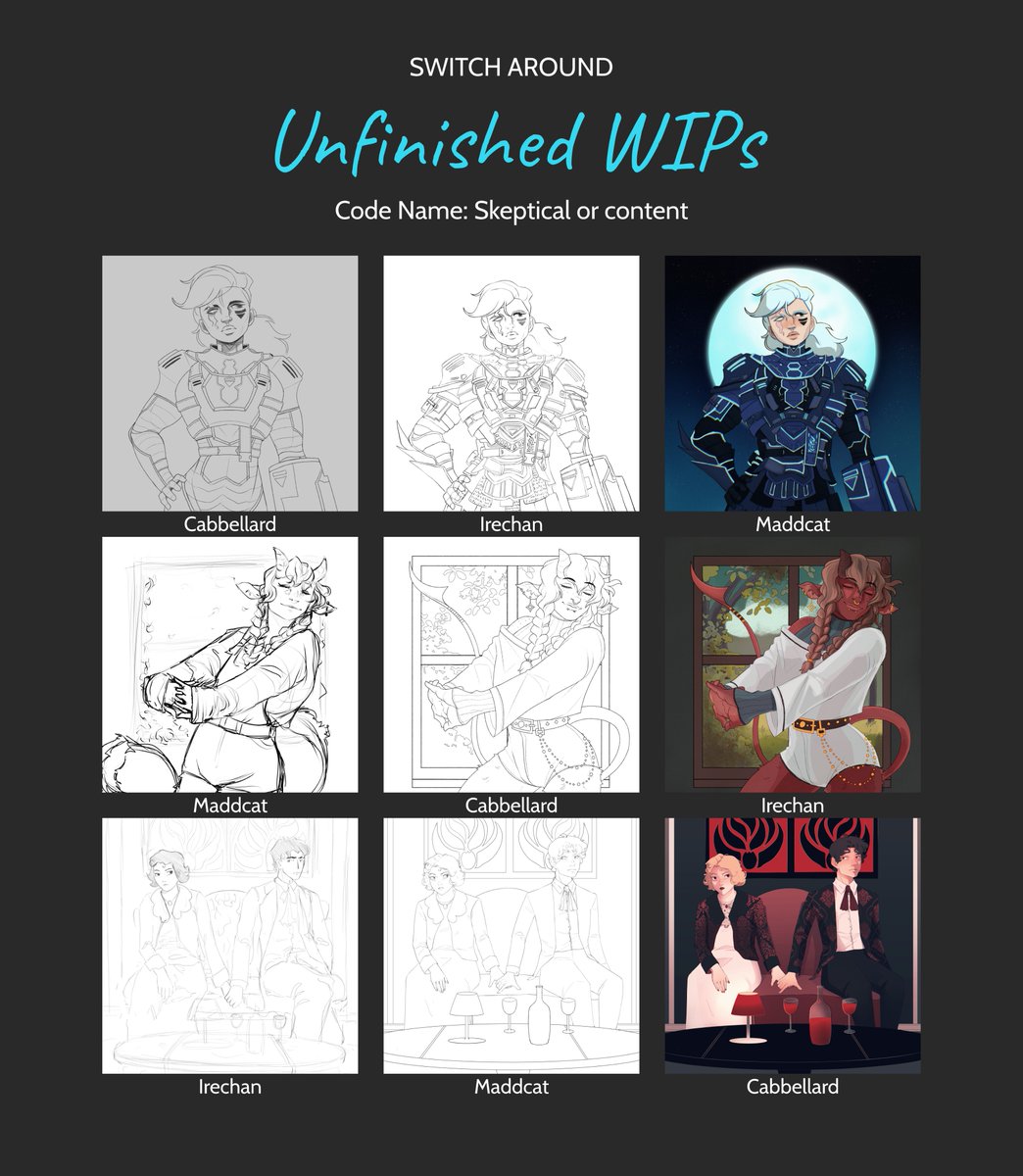 Another Collab with #cheesewizards This time it was a Switch Around event. The them was unfinished WiPs and I absolutely loved my group of <a href="/Cabbellard/">Cabb</a> and Irechan (when I find her tag  I'll link her)