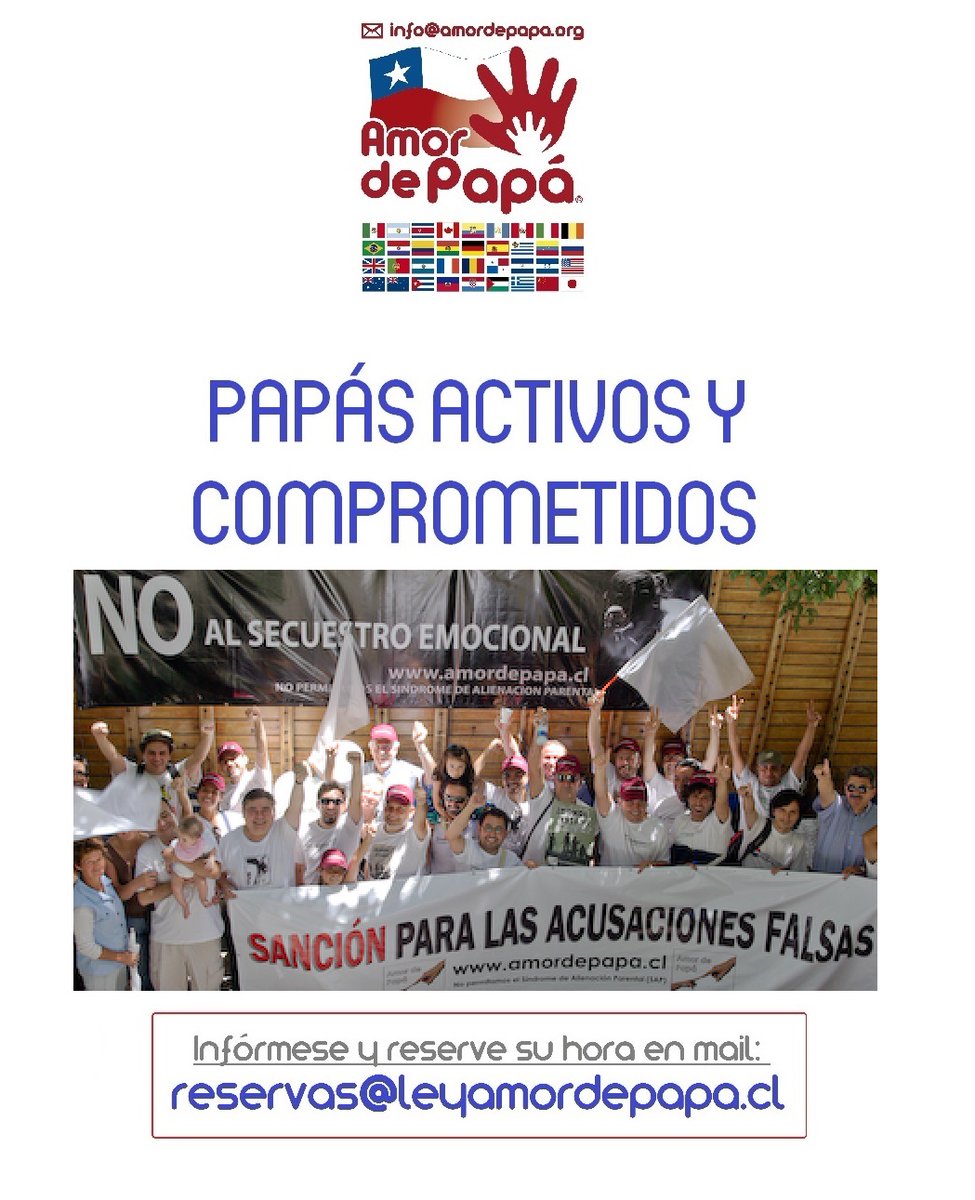 AmordePapa's tweet photo. LAS COSAS CLARAS: LOS COMPROMISOS SON PARA CUMPLIRLOS

VAMOS CON TODO EL INMENSO AMOR QUE SENTIMOS POR NUESTROS HIJOS y POR NUESTRA #LEYAMORDEPAPÁ-¡MÁS!

¿QUÉ ESPERA PARA ACCIONAR CORRECTAMENTE Y PERMITIR QUE VULNEREN SUS DERECHOS?

Le esperamos: reservas@leyamordepapa.cl https://t.co/E4OZLV5L4J