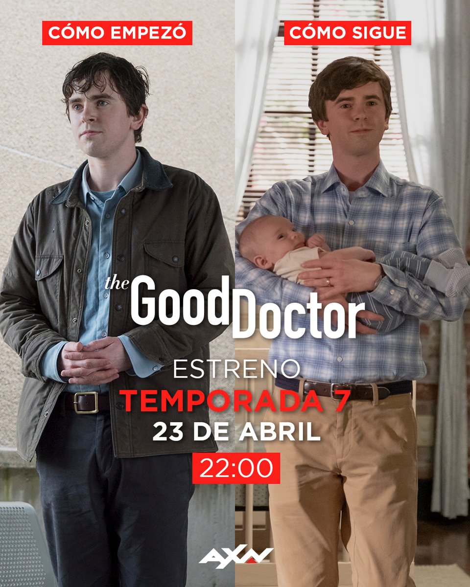 Si alguien nos dijera como sería la vida de Shaun Murphy hace 6 temporadas, no nos lo creeríamos ninguno.    

¡Acompaña a Shaun en esta última temporada de la serie!   

#GoodDoctorAXN - ESTRENO el 23 de abril a las 22:00h en #AXN