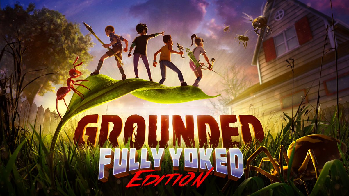 Grounded: Fully Yoked Edition is now available on Xbox Series X|S, Xbox One, PC, Nintendo Switch & PS4/5. One last big hurrah by Obsidian for Grounded with this final update, packed with content, New Game+, and new features. grounded.obsidian.net/news/grounded/…
