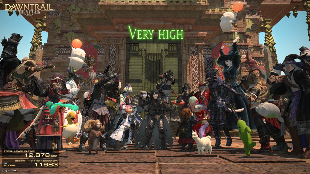 SpritePR18's tweet photo. @FF_XIV_EN Character Name: Clotho Prima
Home World: Leviathan
Prize: Noble Barding
#FFXIVSweepstakes #DawntrailBenchmark 

New build soon. I want to be 'Extremely' ready for Dawn Trail.

Also please give us a chance at the old hellhound pvp sets again they look so good T_T https://t.co/MTDGUFxwcY