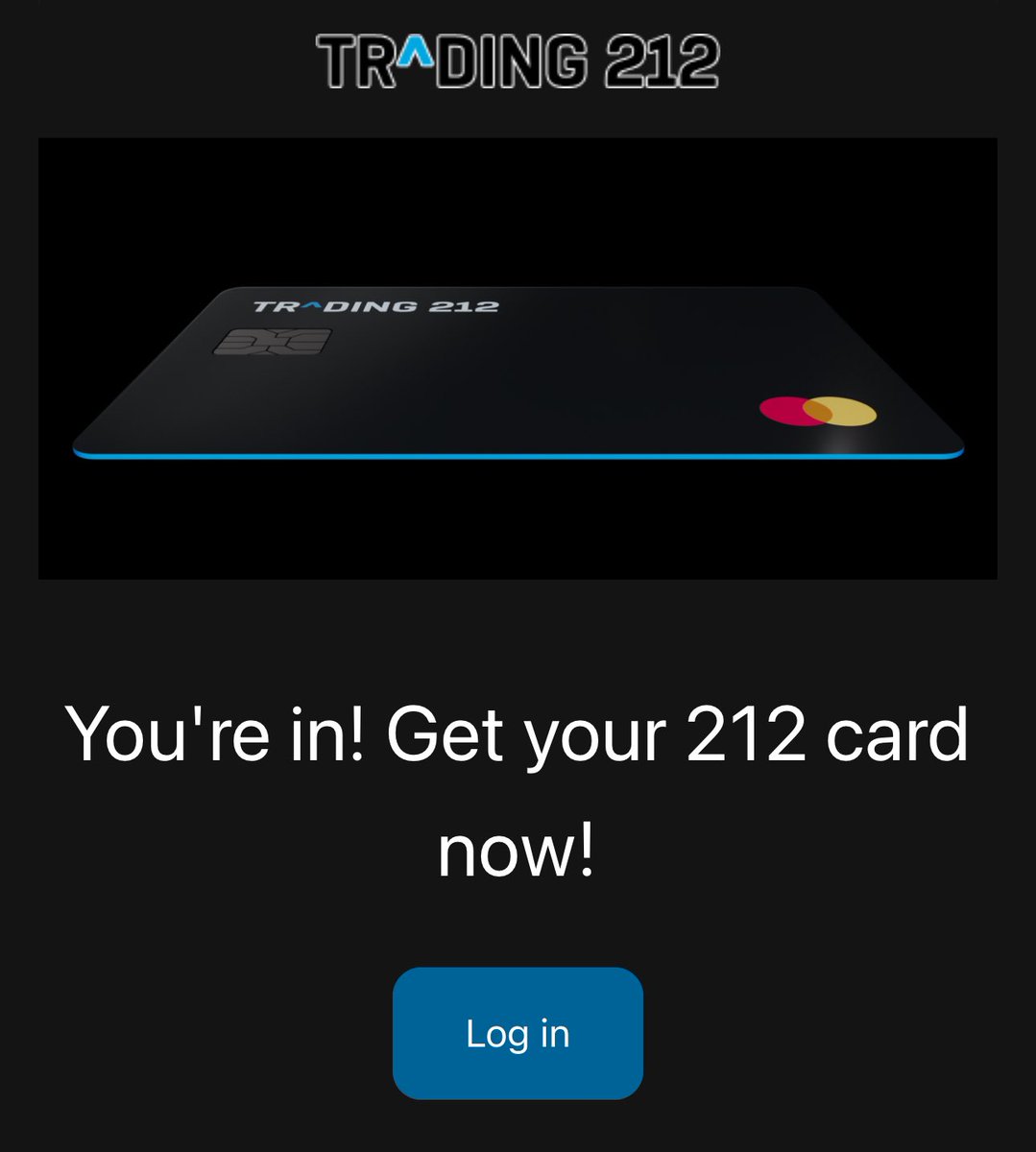Just receive my Trading212 card!

Anyone else got theirs yet?

Also does anyone know when you’ll be able to use it on Apple Pay?