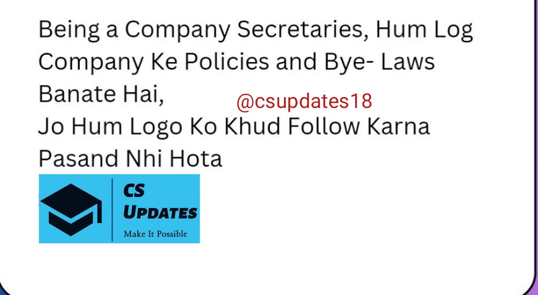csupdates18's tweet photo. πππ
#Education #CSUpdates #ICSI #CSStudents #companysecretary #csstudent #cs #companylaw #csmotivation #csmemes #csjokes #csfoundation #csexecutive #csprofessional #cslife #programme #csquotes #meme #icai #memesdaily #darkmeme #CompanySecretary #CorporateGovernance https://t.co/xCElaL65tD