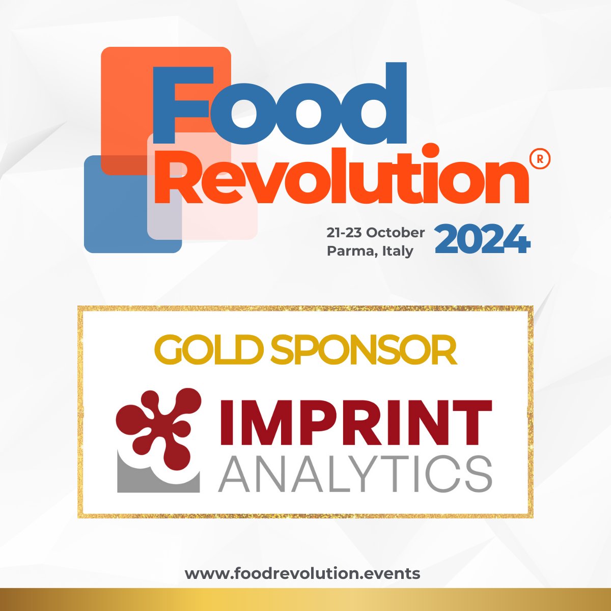 We are thrilled to introduce Imprint Analytics as a Gold Sponsor for the upcoming FoodRevolution 2024 event! 

Stay tuned for further updates about #FoodRevolution2024! Don't miss out on this incredible opportunity to network, learn, and shape the future of the food ecosystem!
