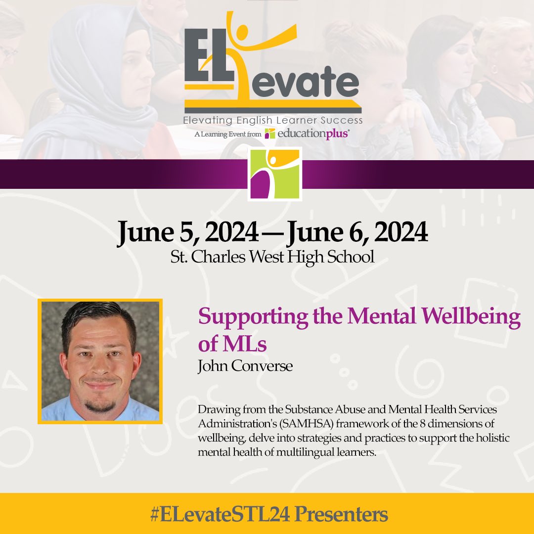 Come visit me at #Elevate This conference for all that helps support EL. Now is the time to sign up!   edpluslearn.com/ELevate-June-5…