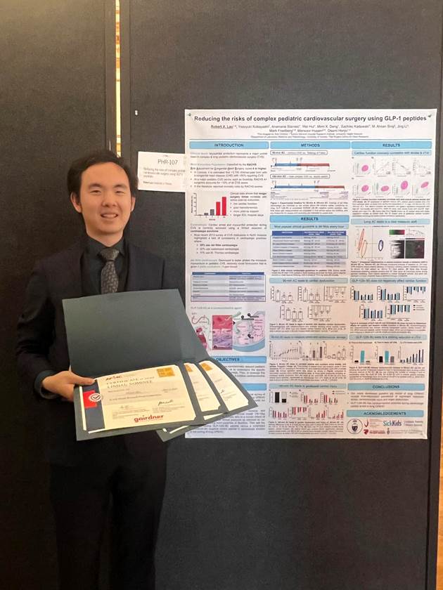 Big #congratulations to Dr. Robert Lao from @sickkids for winning three awards at the 2024 @AFMC_e ICAM Conference, including the AFMC Gold Poster Award and the Top Poster Presenter, along with an invite to a future Lindau Nobel Laureate Meeting! An amazing accomplishment 🙌👨‍🔬🥇