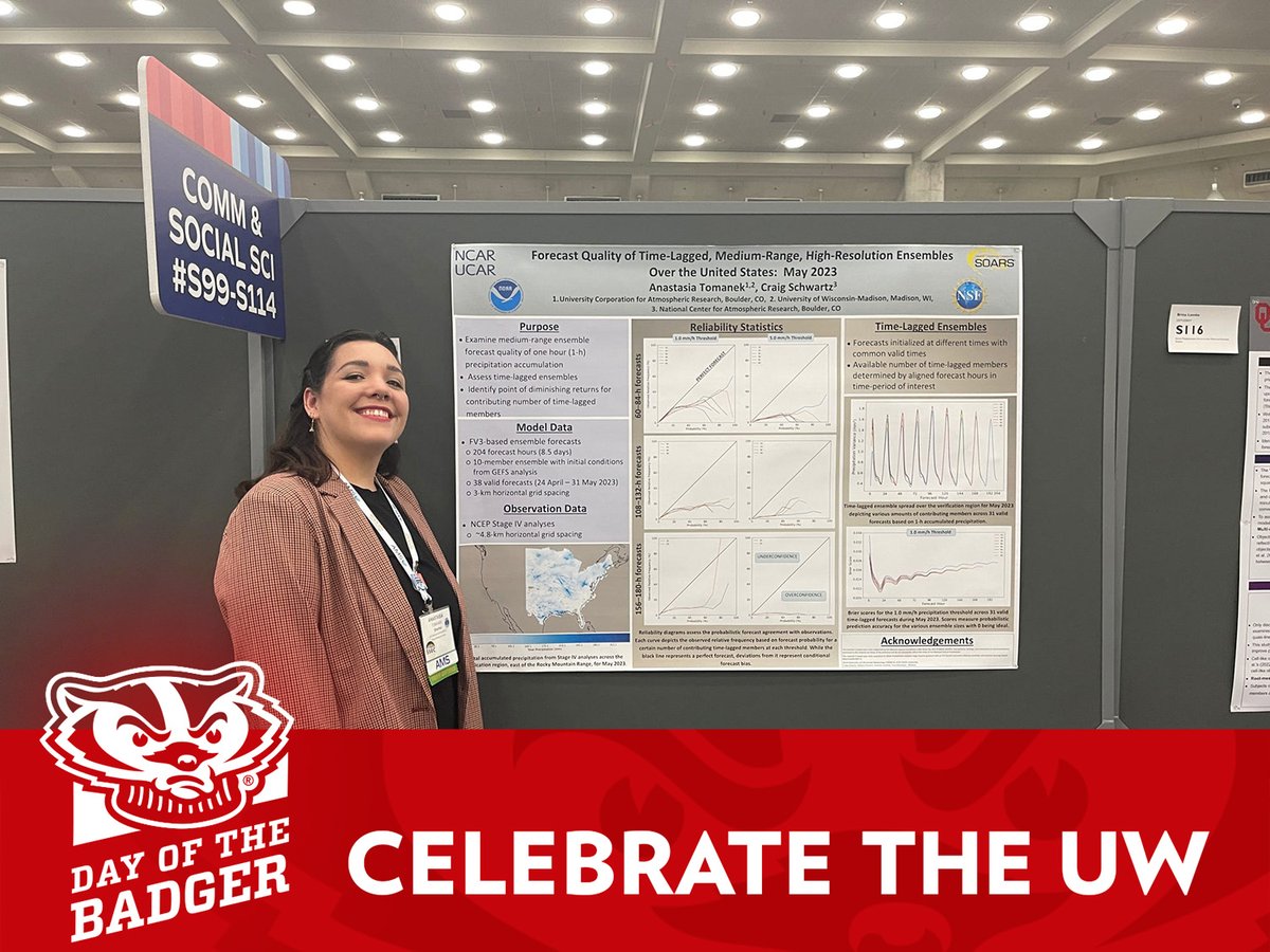 #DayoftheBadger is here! Celebrate UW and show your pride for AOS. Gifts help support AOS students by funding travel to professional conferences such as the AMS Annual Meeting. Your impact will go further thanks to matching gifts up to $1,000: go.wisc.edu/ihny30.