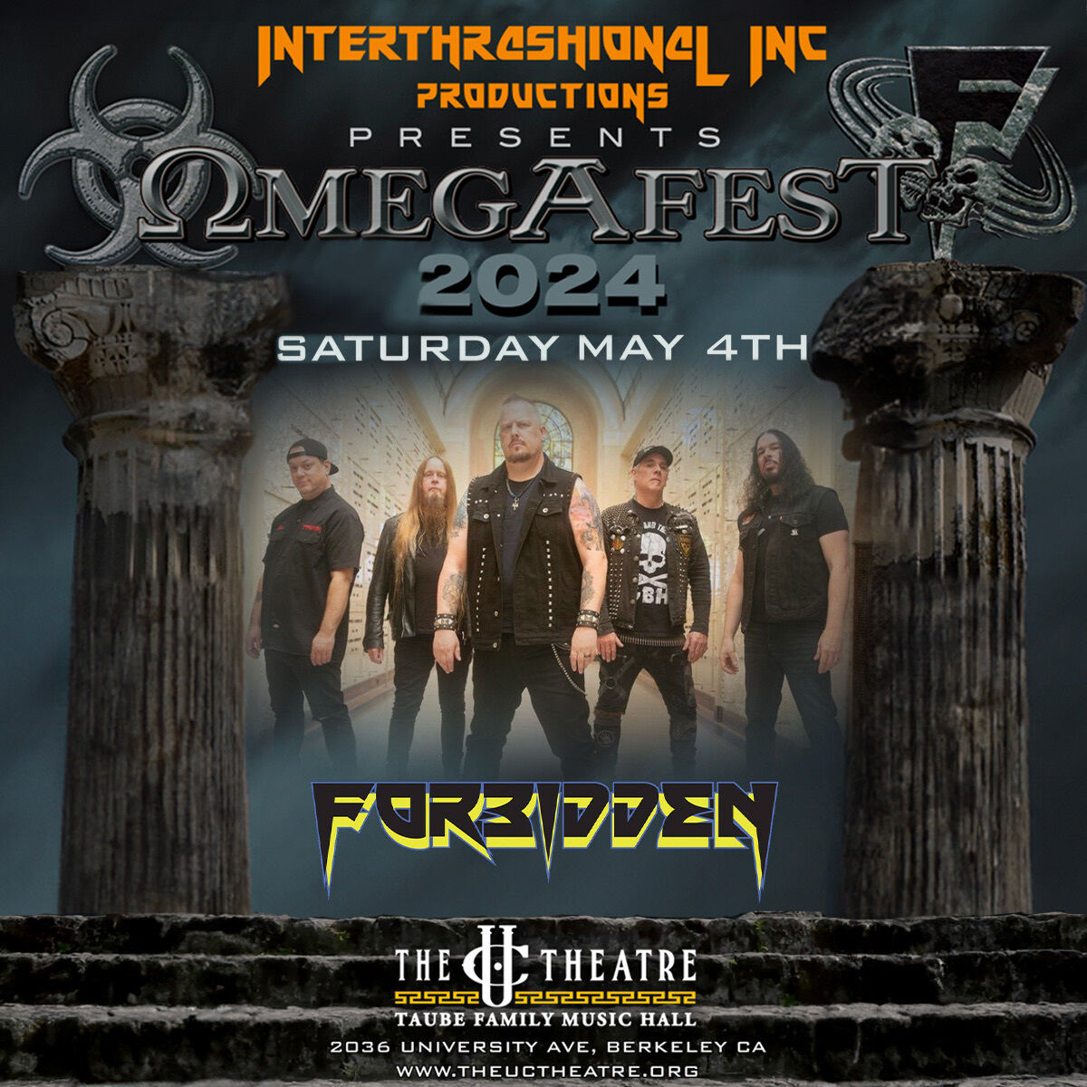 Forbidden’s only Bay Area show for 2024! OMEGAFEST! Secure your tickets now before they're gone! etix.com/ticket/p/95832…

#theuctheater #bravewords #bravewordsrecords #metal #heavymetal #hardrock #wheremetallives #80smetal #80srock #melodicrock #classicmetal #bravewordsradio