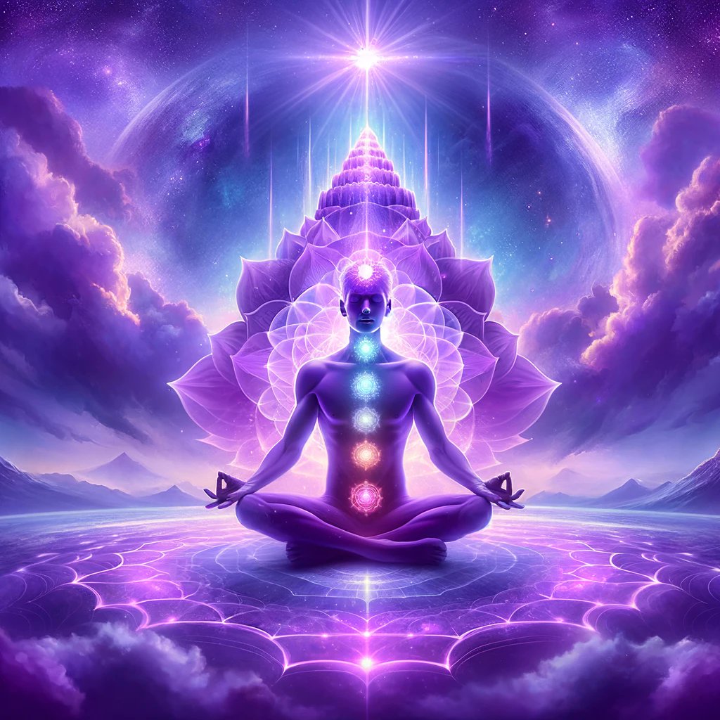 Ascend to higher consciousness this #CrownChakraSaturday. Connect with the divine, embrace your spirituality, and radiate pure light and love. #ChakraHealing #SpiritualJourney