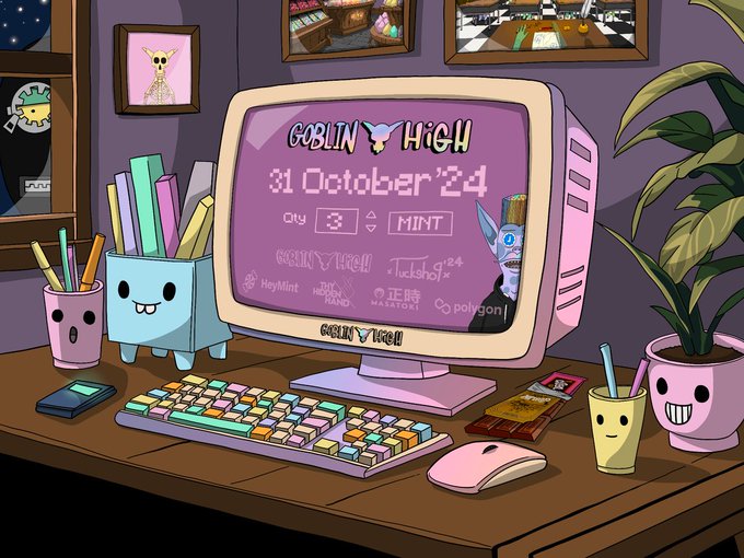 GoblinGBH's tweet photo. In the shadows of a mystical land,
Lies a school, hidden, grand,
Goblin High, a place of might,
A world of magic, a goblin's sight.

Goblin Bars, a sweet delight,
A few with golden tickets in sight,
A chance to join this hidden school,
A world of goblins, a magical pool. https://t.co/f0WACXT52Z