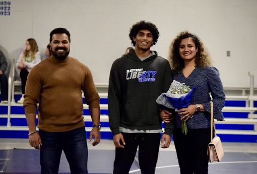 Congratulations to Senior wrestler Abi Muthiraparambath for finishing 1st in the  2024 Graduation Class and earning Valedictorian Honors! #Patriots🗽