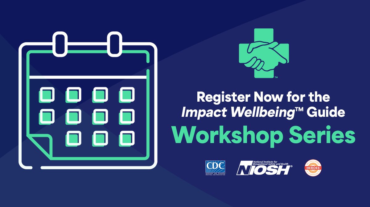 pathway_team's tweet photo. Register for part 1 of the @NIOSH #ImpactWellbeing Guide Workshop Series on 4/23, featuring Dr. Lorna Breen Heroes’ Foundation. They will review how hospital operations &amp; building a professional wellbeing team are foundational to improve HCW wellbeing. https://t.co/YAjUS0Mqpi https://t.co/zq9lEaWvrE