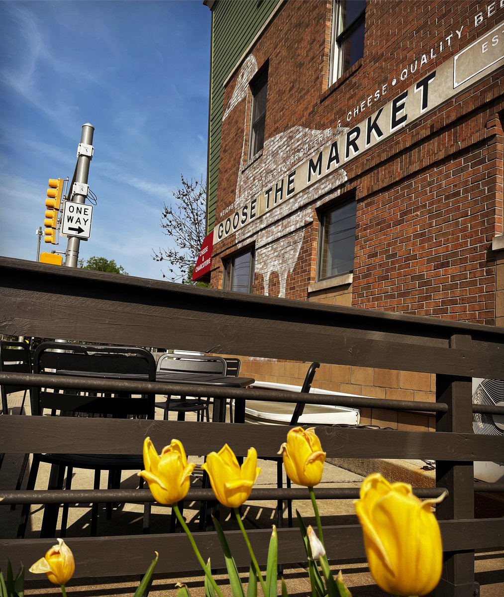 Patio’s open and spring’s blooming in beautiful @FallCreekPlace See you thru 7pm tonight: Free Double Stamps on frequent sandwich card w/order today #TwoStampTuesday all beer 15% off 🍻 #TuesdaySpecials #NowHiring! Part-time Braista and Cheesemonger goosethemarket.com