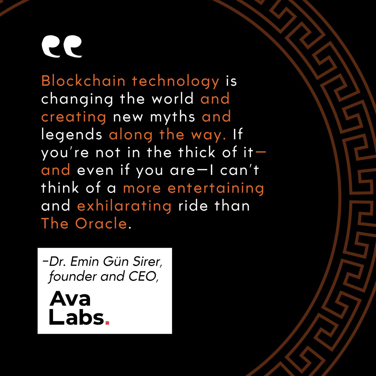 ...a software developer races to deactivate the rogue smart contract targeting him for assassination.

The #OracleNovel U.S. edition available now.
oraclenovel.com

#Blockchain #Web3