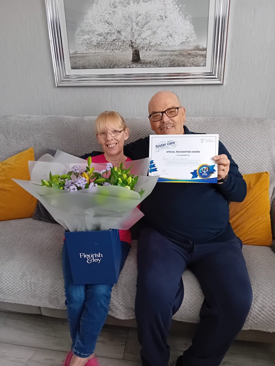 ✨Special Recognition✨ ‘Congratulations to Sharon on Arthur for your unwavering dedication to fostering. Your commitment to nurturing and providing a loving home is truly commendable.’ - Social Worker, Elaine. #MakeADifference #support
