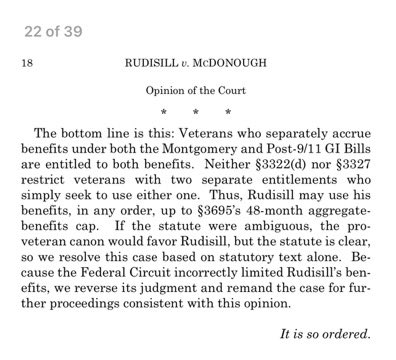 @LeoShane “But the statute is clear” is an emphatic rejection of a 10-judge majority of the Federal Circuit.