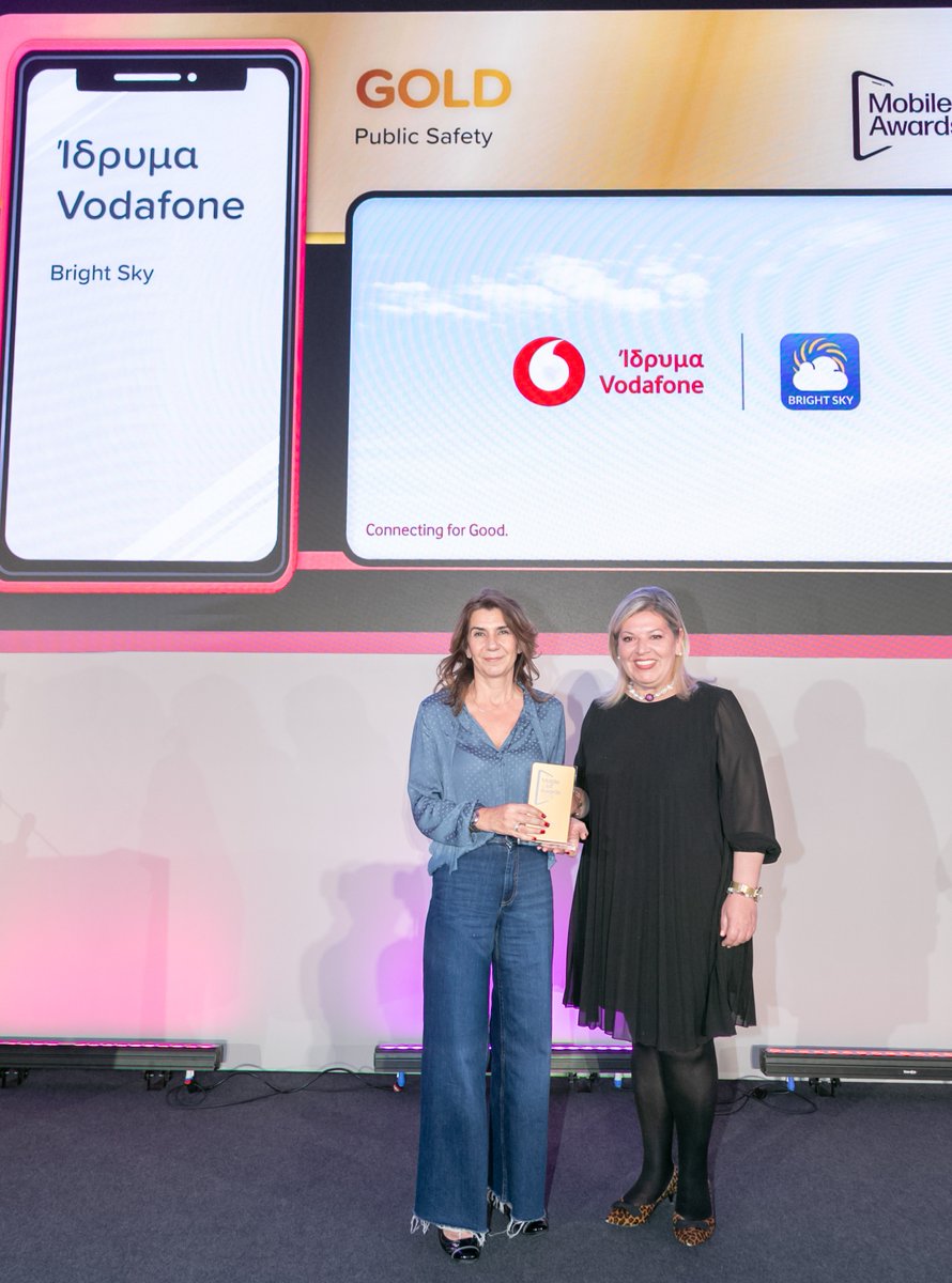 Last week, our #BrightSky app won the gold and platinum accolades in the Public Safety category of the Mobile & IοT Awards 2024 in Greece. 🏆🇬🇷 We're delighted that Bright Sky has again been recognised for connecting thousands of people affected by domestic abuse to support.
