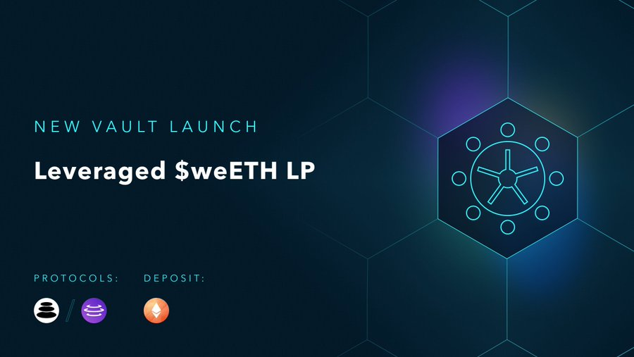 ARB_Universe's tweet photo. 🌟 @NotionalFinance has launched the inaugural leveraged re-staking vault utilizing $weETH BPTs from @ether_fi and @Rocket_Pool

🌟 This vault leverages #Notional to farm yield and points from the $rETH/ $weETH pool on @Balancer and @AuraFinance, resulting in increased points through leveraging

🔽 VISIT
https://t.co/tLQPfQ8C3w
#ARB_Universe