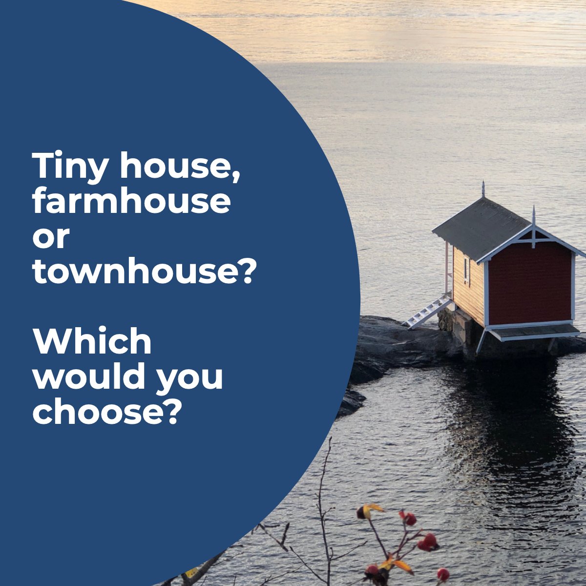 Tiny house, farmhouse, or townhouse? 🏘

Which would you choose? 🤔

#typeofhouse #housetype #realestate #question #tinyhouse #farmhouse #townhouse
 #brokerjones #Flossmoor #homewood #homewoodflossmoor #district233 #manifesthomes #FSBO #FreeCMA #fixandflip